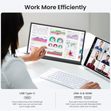 Monitor Portatil 15,6 Kqc Con Pantalla Ips Fhd Ultradelgado