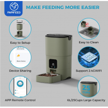 Alimentador Para Gatos Automatico Wifi De 6l