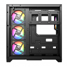 Chasis para Pc Xyz Neutron Black 4fans A-rgb 120mm Controlador Dual