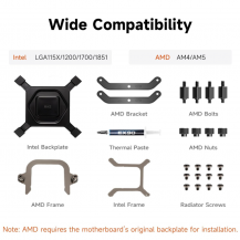 Refrigeracion De Cpu Líquido 360 Con Pantalla Ips De 3.5 Pulg