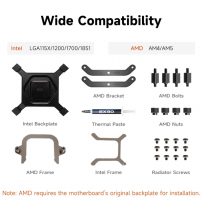 Refrigeracion De Cpu Líquido 360 Con Pantalla Ips De 3.5 Pulg