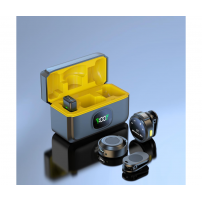 Microfono Lavalier Inalambrico Reduccion De Ruido Tipo C Negro