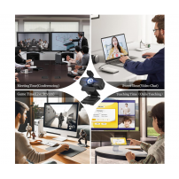 Cámara Web Hd 1080p Szgiaruy Con Micrófono Y Tapa De Negro Negro