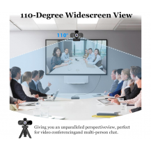 Cámara Web Hd 1080p Szgiaruy Con Micrófono Y Tapa De Negro Negro