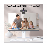 Cámara Web Hd 1080p Szgiaruy Con Micrófono Y Tapa De Negro Negro