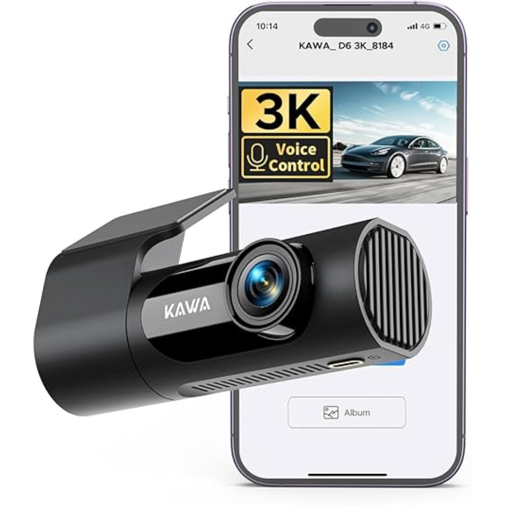 Dash Cam 2k, Kawa Wifi Dash Cámara Para Coches 1440p