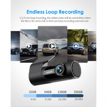 Dash Cam 2k, Kawa Wifi Dash Cámara Para Coches 1440p