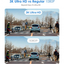 Dash Cam 2k, Kawa Wifi Dash Cámara Para Coches 1440p
